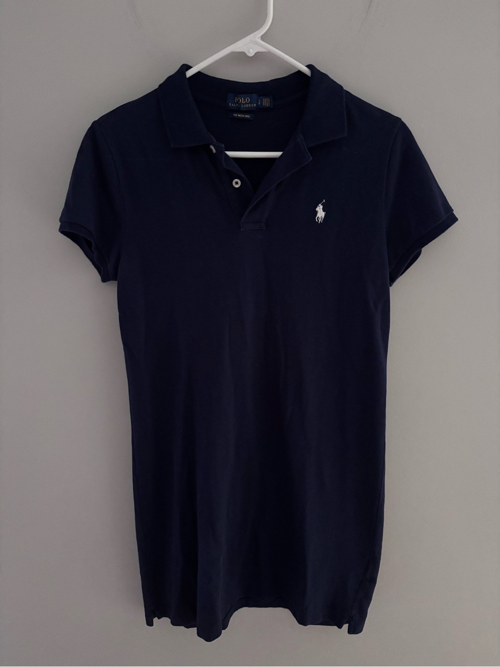 Polo Ralph Lauren The Mesh Mini navy Shirtdress small